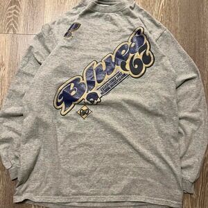 67 Grey and blue STL Blues long sleeve